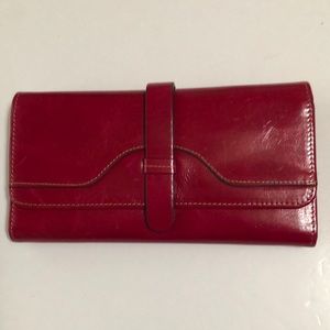 ITSLIFE Rose Red RFID Leather Wallet